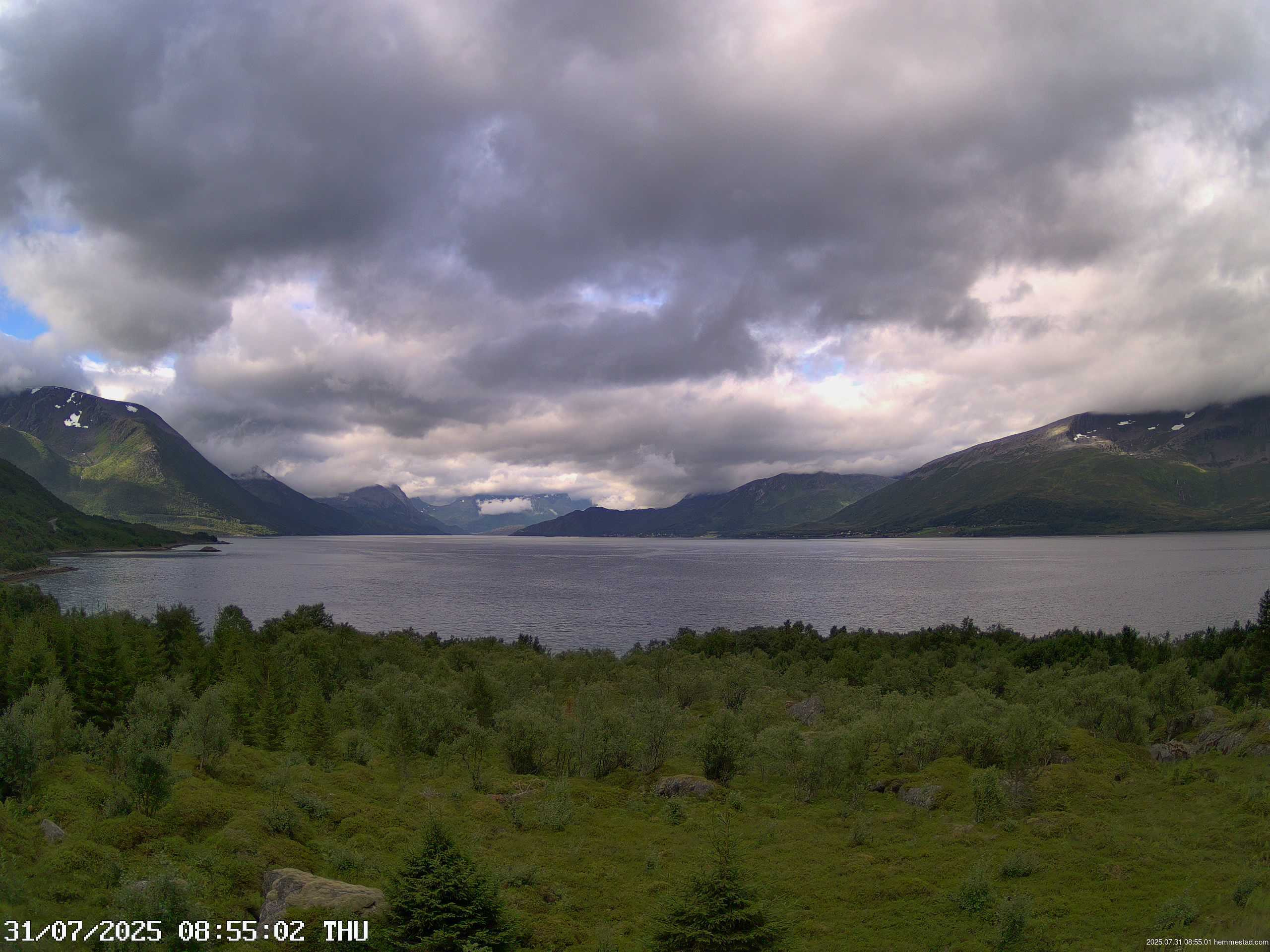 Webcam Hemmestad, Kvæfjord, Troms, Norwegen